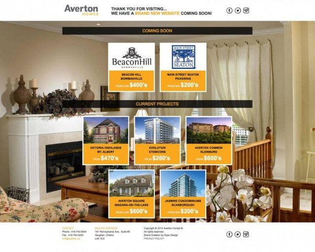 WebfaceMedia Project - responsive-web: Averton Homes